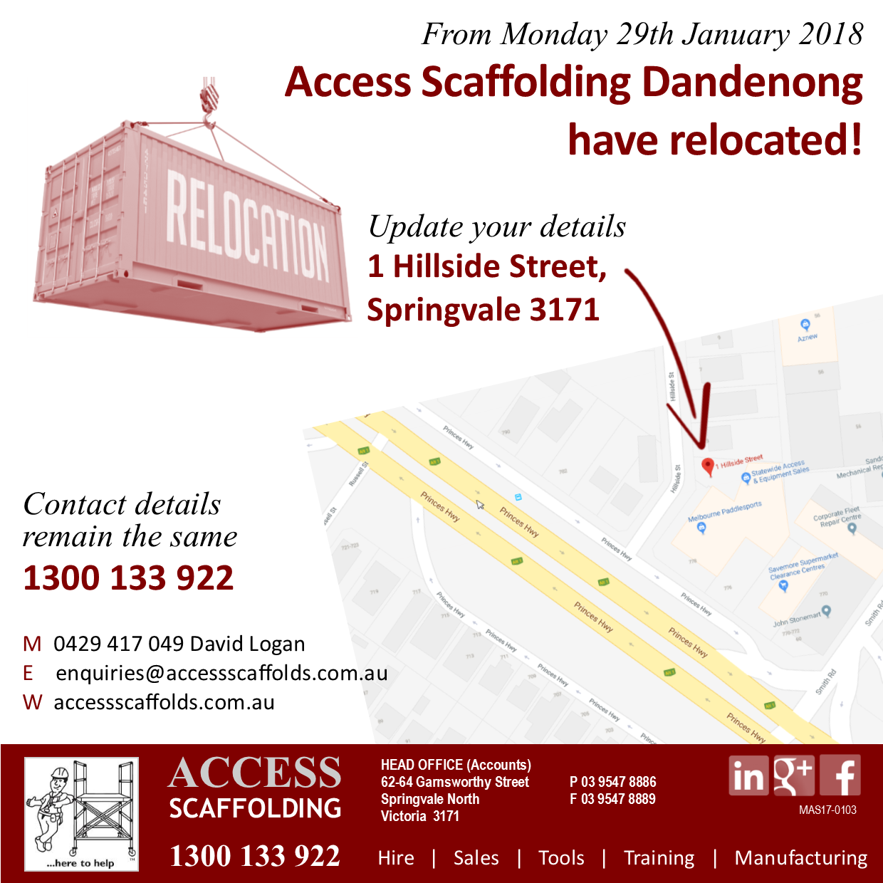 Dandenong Relocation